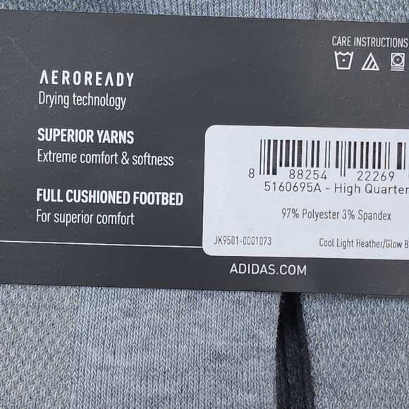 Adidas Womens Cushioned AEROREADY Ankle Socks 6 Pairs Shoe Size 5-10 Drying - Picture 5 of 10